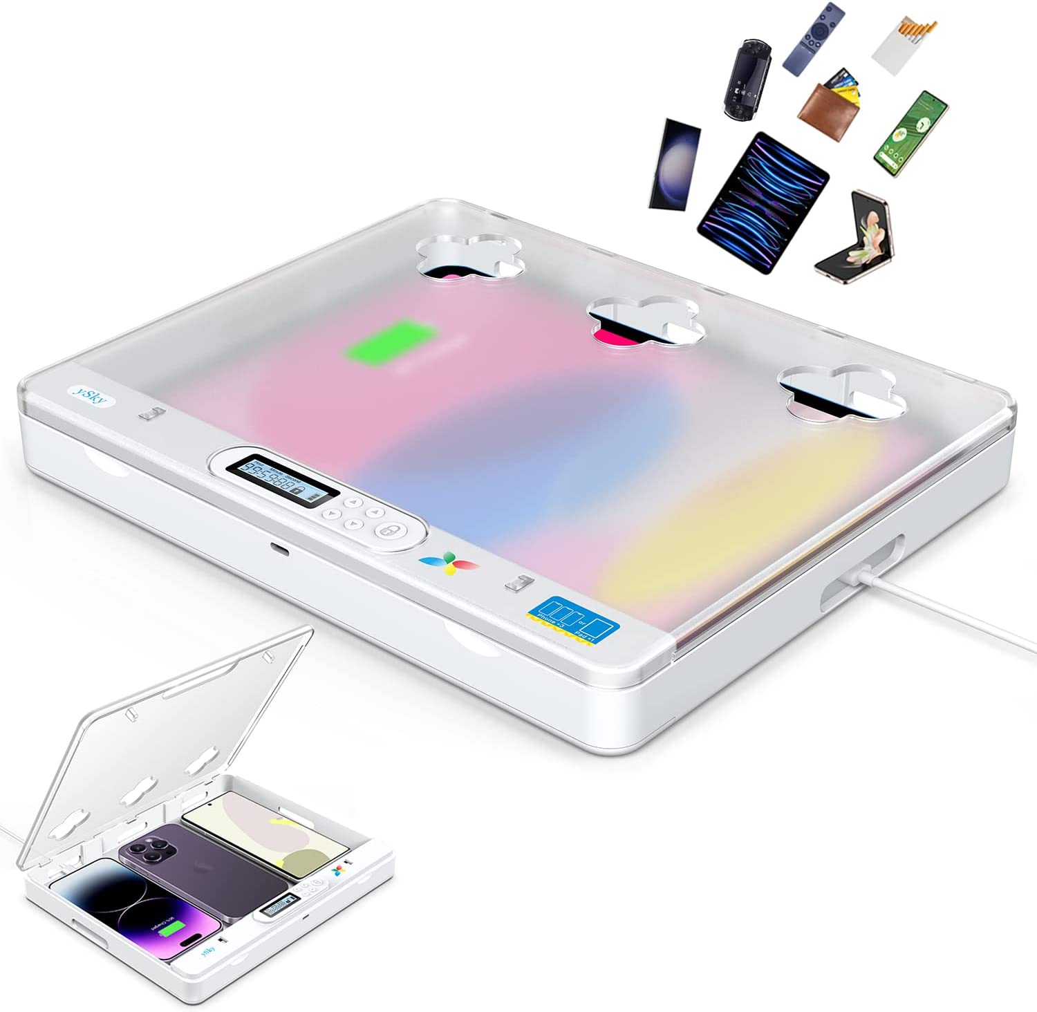 Phone Accessories Baby - 아이패드 아이폰/휴대폰용 타이머 잠금 상자/태블릿/접이식 휴대폰/컨트롤러/TV