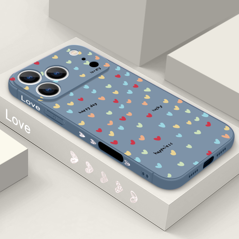 Phone Accessories List - 리틀 하츠 패턴 폰 케이스 아이폰