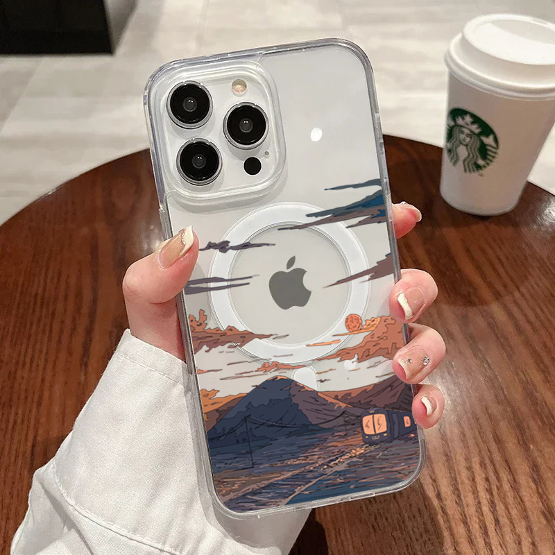 Phone Accessories Iphone - 선셋 패턴 패션 폰 케이스 아이폰