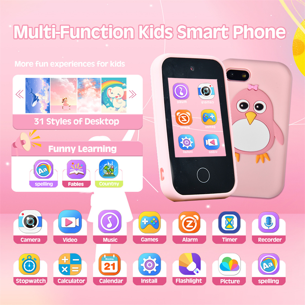 어린이 스마트폰 교육용 장난감 듀얼 카메라 뮤직 플레이 - Phone Accessories Baby 리뷰 및 가격