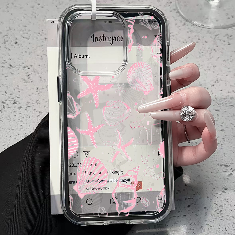 여름 핑크 조개껍질 투명 폰 케이스 아이폰 17 13  - Phone Accessories Iphone 리뷰 및 가격