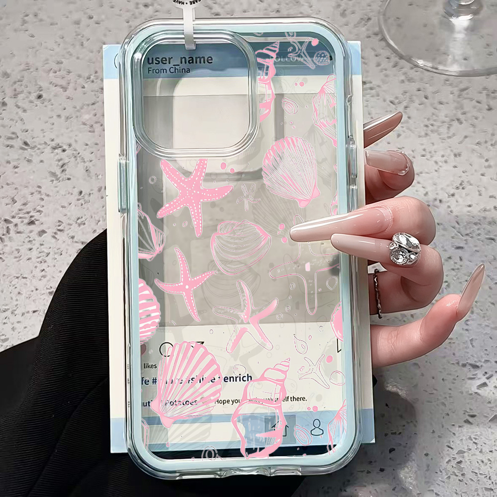 여름 핑크 조개껍질 투명 폰 케이스 아이폰 17 13  - Phone Accessories Iphone 리뷰 및 가격