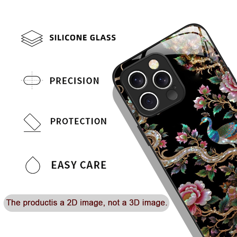 세련된 말 무늬 대리석 질감 프린트 강화유리 폰 케이스 - Phone Accessories Iphone 리뷰 및 가격