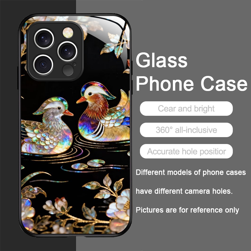세련된 말 무늬 대리석 질감 프린트 강화유리 폰 케이스 - Phone Accessories Iphone 리뷰 및 가격