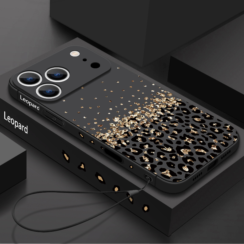 레오파드 프린트 패턴 끈 달린 폰 케이스 (아이폰 17 - Phone Accessories Iphone 리뷰 및 가격