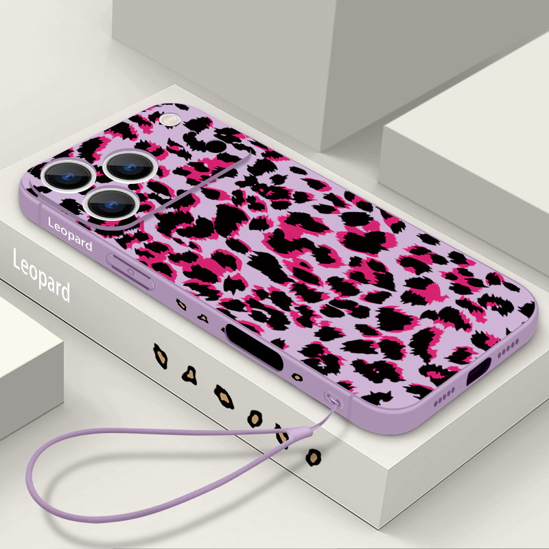 레오파드 프린트 패턴 끈 달린 폰 케이스 (아이폰 17 - Phone Accessories Iphone 리뷰 및 가격