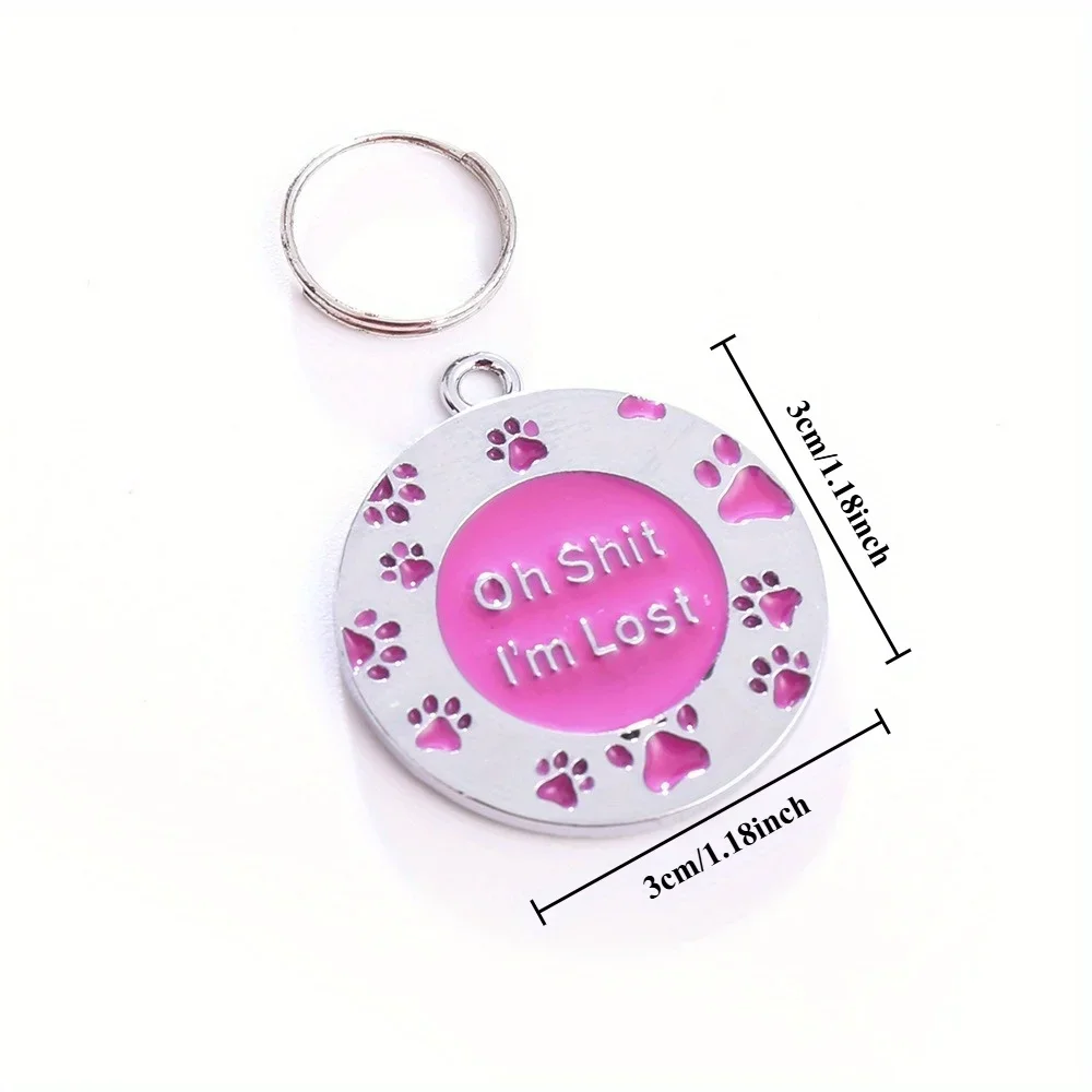 개인 맞춤형 반짝이 발자국 애완동물 태그, 이름 및 전 - Phone Accessories And Names 리뷰 및 가격