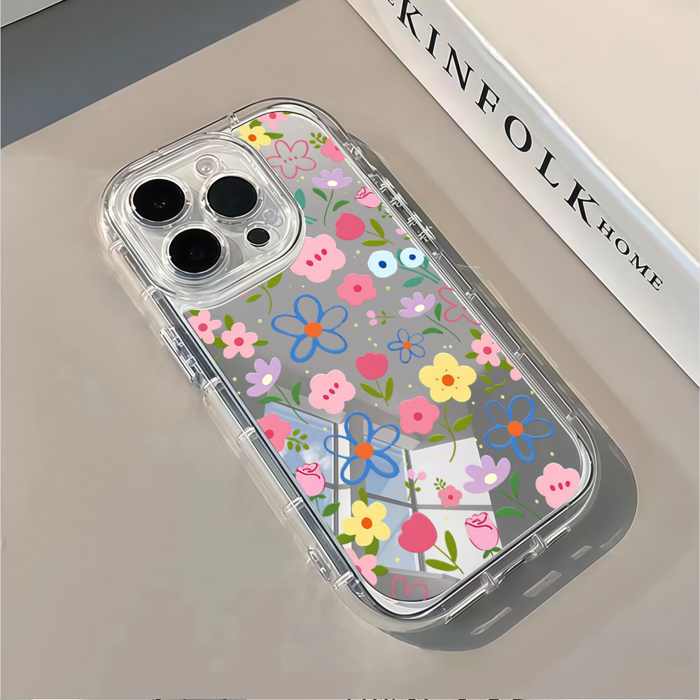 한국 스타일 꽃무늬 실버 미러 폰 케이스 아이폰 17  - Phone Accessories Iphone 리뷰 및 가격