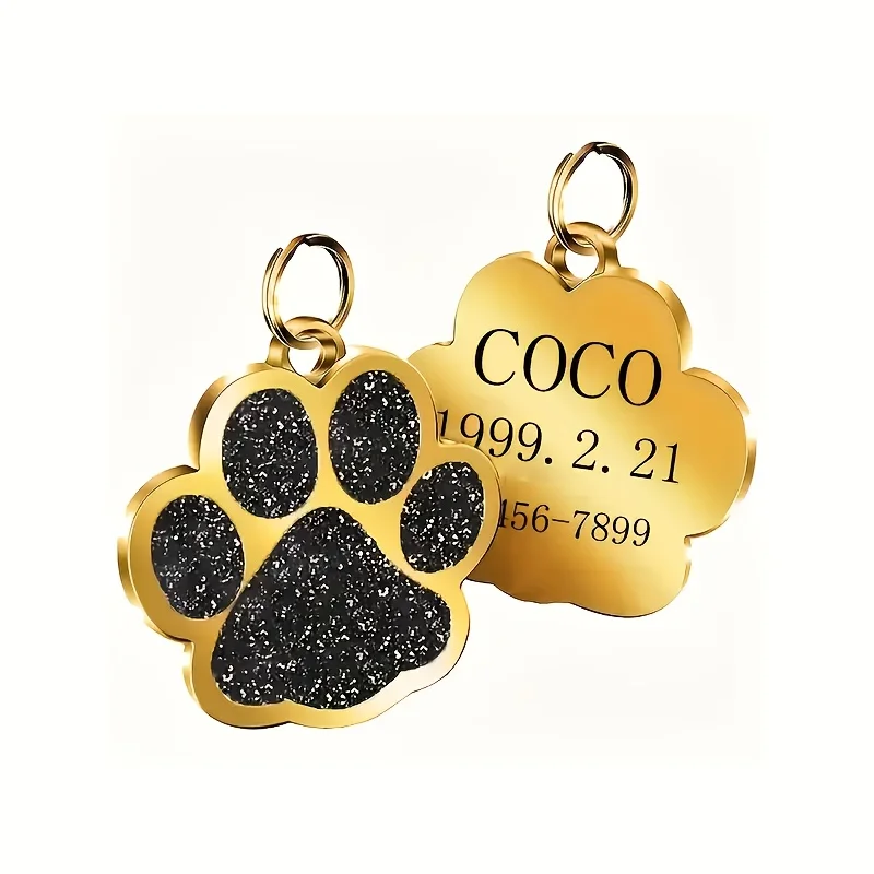 개와 고양이 이름표 (휴대폰 번호 포함) 맞춤 각인 아 - Phone Accessories And Names 리뷰 및 가격