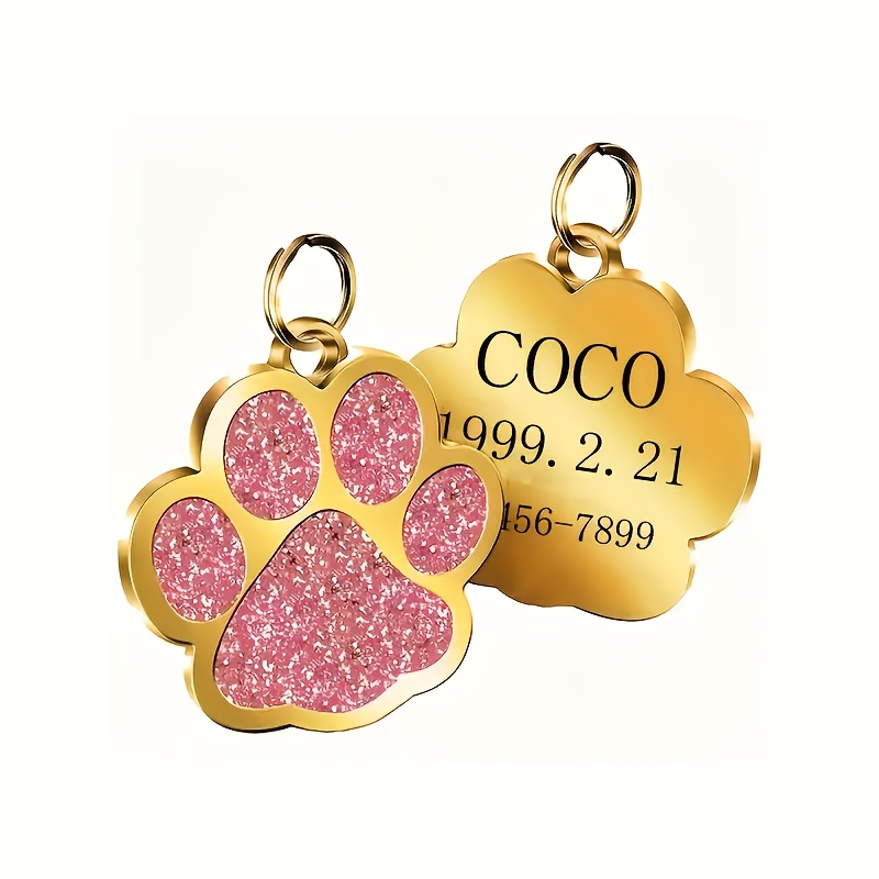 개와 고양이 이름표 (휴대폰 번호 포함) 맞춤 각인 아 - Phone Accessories And Names 리뷰 및 가격